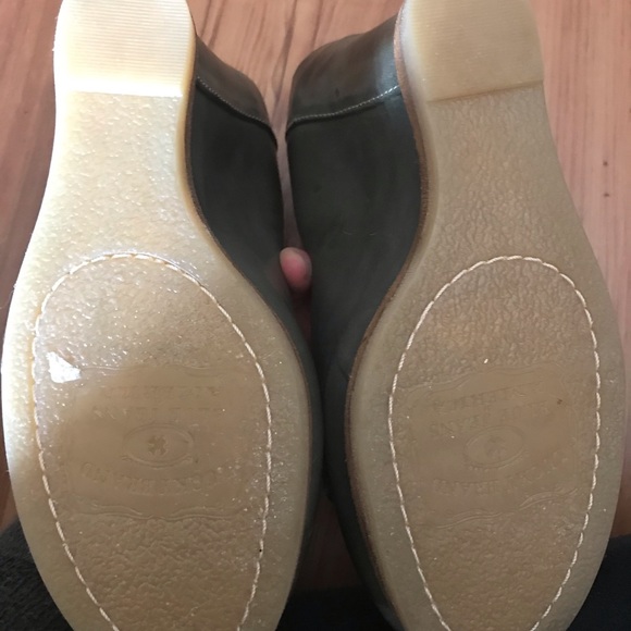 Lucky brand shoes size 6 olive leather platform - Picture 6 of 7